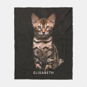 Manta Polar Personalizado en lugares de leopardo de gatos domé