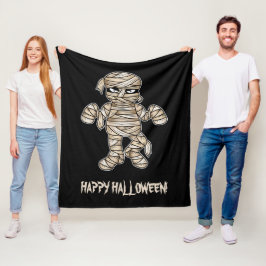 Manta Polar Personalizado espeluznante, mamá y feliz texto de 