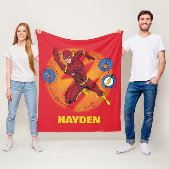 Manta Polar Personalizado Flash Laboratory Running Graphic (In situ)