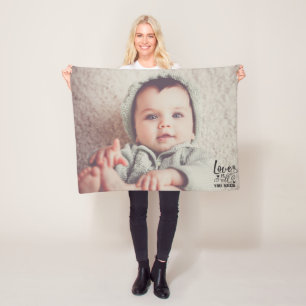 Manta Polar Personalizado Foto/Amor Es Todo Lo Que Necesitas