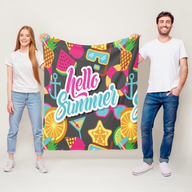 Manta Polar Personalizado Fruits Fleece Blanket (In situ)