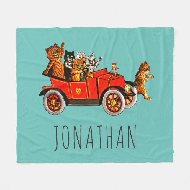 Manta Polar Personalizado Funny Personalizado Gats Kittens Cla (Frente (Horizontal))