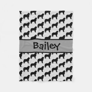 Manta Polar Personalizado Gran Pirineo Perro Silhouette