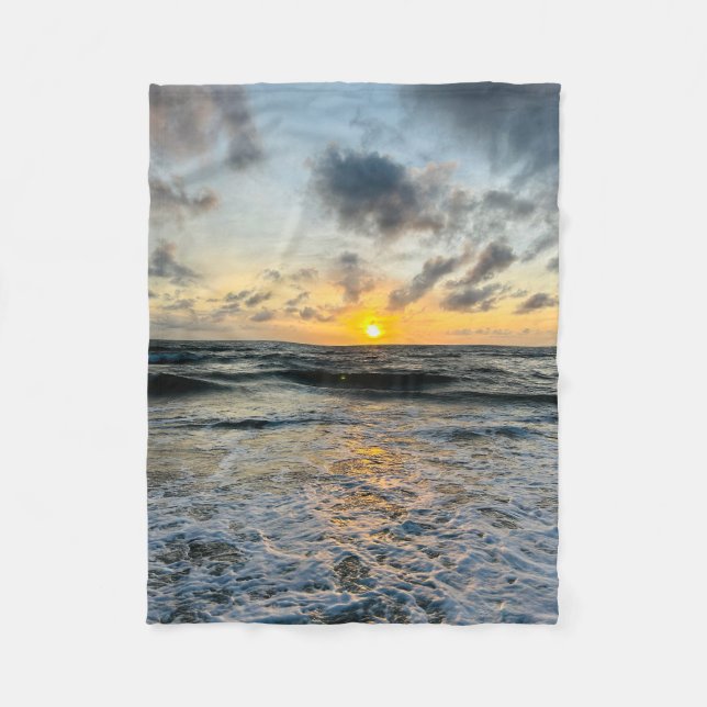 Manta Polar Personalizado hecho /Añadir foto y texto (Anverso)