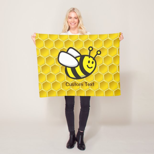 Manta Polar Personalizado Honeybee (In situ)