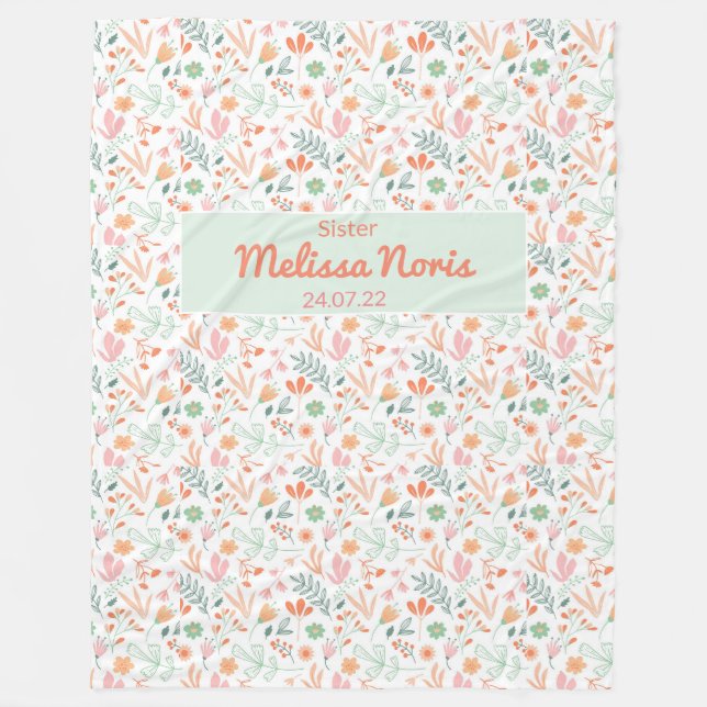 Manta Polar Personalizado JW Baptism Regalos para hermanas - f (Anverso)