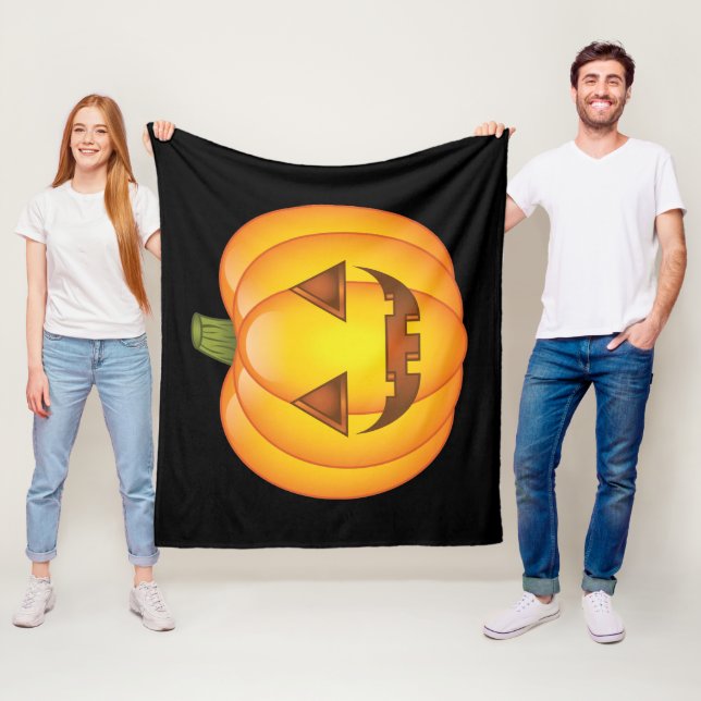 Manta Polar Personalizado lindo Halloween calabaza Jack O’Lant (In situ)