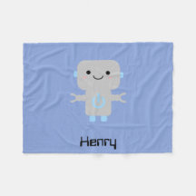 Personalizado lindo Robot Blue