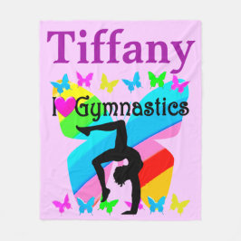 MANTA POLAR PERSONALIZADO ME ENCANTA LA GIMNASTICA PERSONALIZA