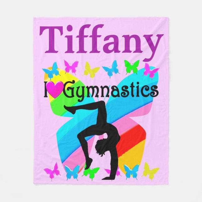 MANTA POLAR PERSONALIZADO ME ENCANTA LA GIMNASTICA PERSONALIZA (Anverso)