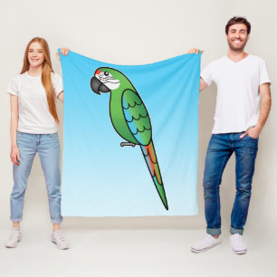 Manta Polar Personalizado Militar Macaw Parrot Bird