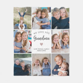 Manta Polar Personalizado moderno Mensajes de texto Abuela 8-C