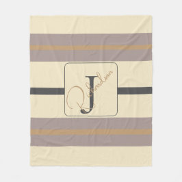 Manta Polar Personalizado Moderno Neutro Chic Tono Gris Beige