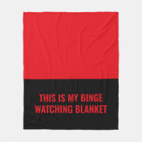 Personalizado negro rojo divertido citando a Binge