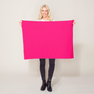 Manta Polar Personalizado Neon Pink Fleece Blanket - Personali