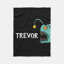 Manta Polar Personalizado Niños Dormitorio Tema Pescado Angler