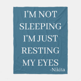 Manta Polar Personalizado, no estoy durmiendo, solamente estoy