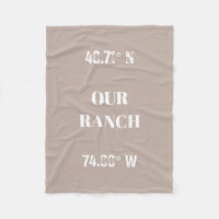 Personalizado nuestras coordenadas de rancho