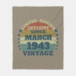 Manta Polar Personalizado ochenta años de 80 años