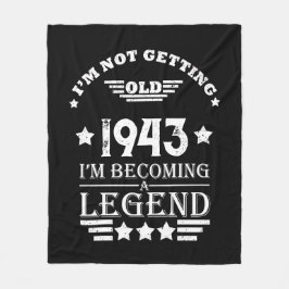 Manta Polar Personalizado ochenta años de 80 años