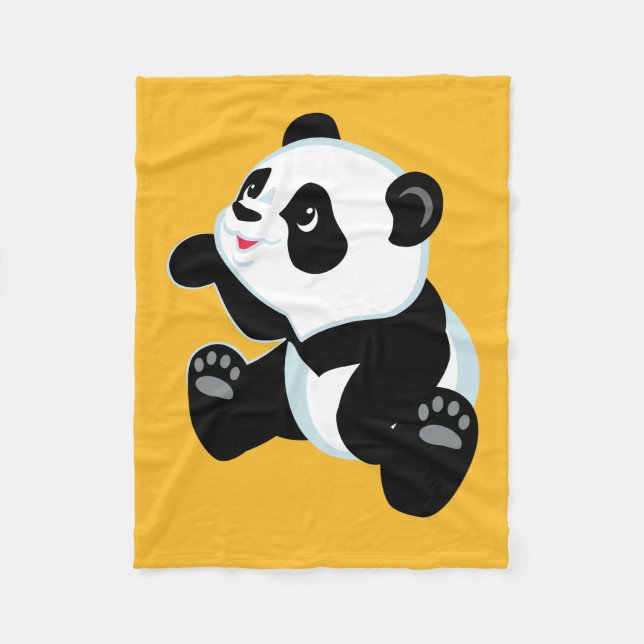 Manta Polar personalizado panda (Anverso)