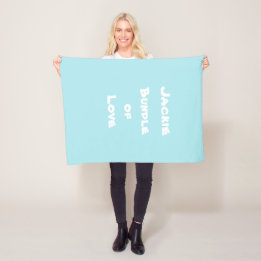 Manta Polar Personalizado para bebé "Bundle Love" Blue