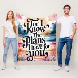 Manta Polar Personalizado Para Conocer Los Planes Cristianos