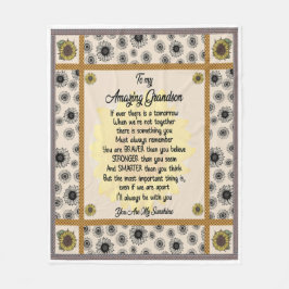 Manta Polar Personalizado Para Mi Increíble Nieto De La Abuela