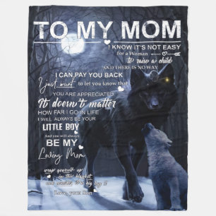 Manta Polar Personalizado Para Mi Mamá De Hijo,