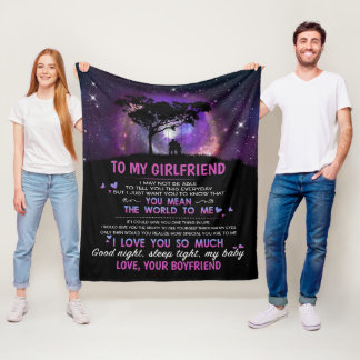 Manta Polar Personalizado Para Mi Novia, Te Refieres Al Mundo