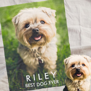 Manta Polar Personalizado personalizado perro lindo de la foto