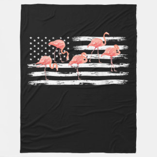 Manta Polar Personalizado Rosa Cute Flamingo Bandera De Estado
