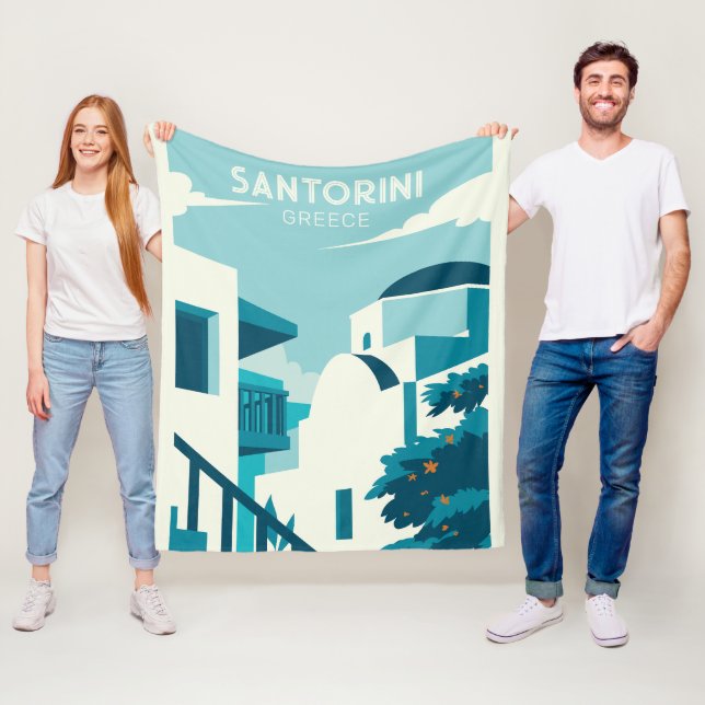 Manta Polar Personalizado Texto Grecia (In situ)