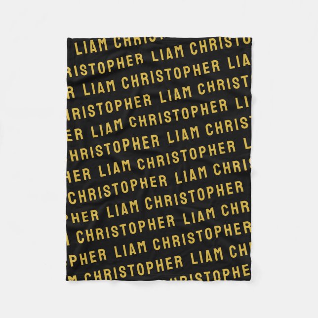 Manta Polar Personalizado Tu hijo recién nacido personalizado  (Anverso)