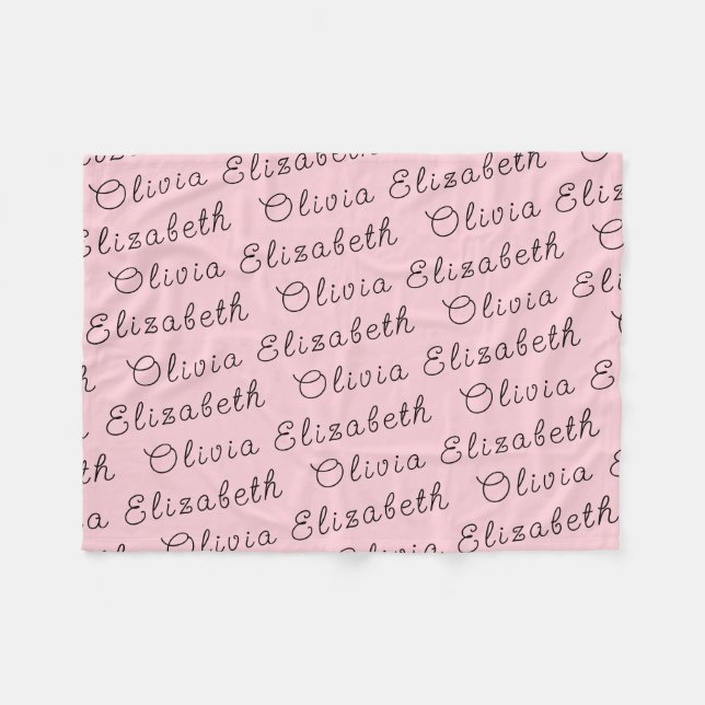 Manta Polar Personalizado Tu regalo de bebé personalizado reci (Frente (Horizontal))