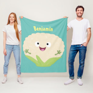 Manta Polar Personalizado vegetal de coliflor alegre y dulce