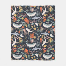 Manta Polar Personalizado | Vida marina