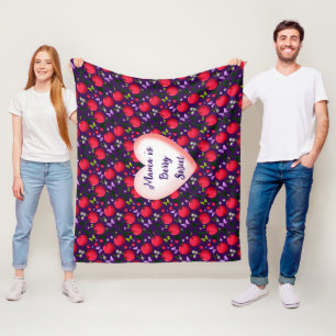 Manta Polar Personalizado y hecho a medida Mariposa Cereza Lin