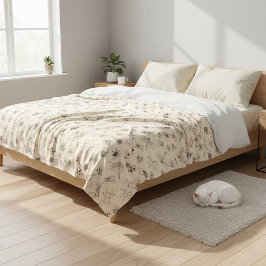 Manta Polar Personalizados dibujados a mano Insectos Patrón La