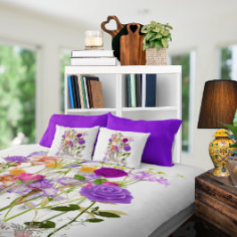 Manta Polar Personalizar flores del corazón