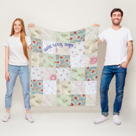 Manta Polar Personalizar la pila de vintage