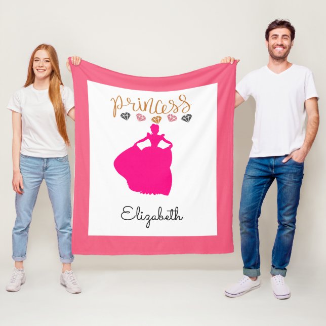 Manta Polar Personalizar Su Propia Princesa (In situ)
