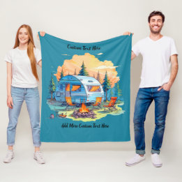 Manta Polar Personalizar Vehículo Recreativo Camping Fogata