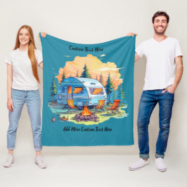Manta Polar Personalizar Vehículo Recreativo Camping Fogata