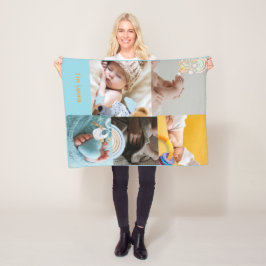 Manta Polar Personalized Baby Photo & Name Fleece Blanket