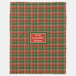 Manta Polar Personalized Blanket Monogram Christmas Style