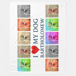 Manta Polar Personalized Dog Pop Art Pet Lover Gift