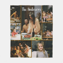 Manta Polar Personalized Family Photo Collage Fleece Blanket