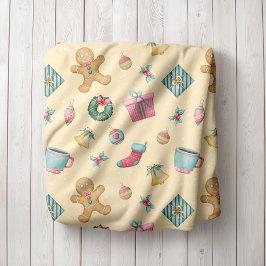 Manta Polar Personalized Gingerbread Christmas Fleece Blanket