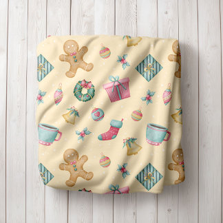 Manta Polar Personalized Gingerbread Christmas Fleece Blanket